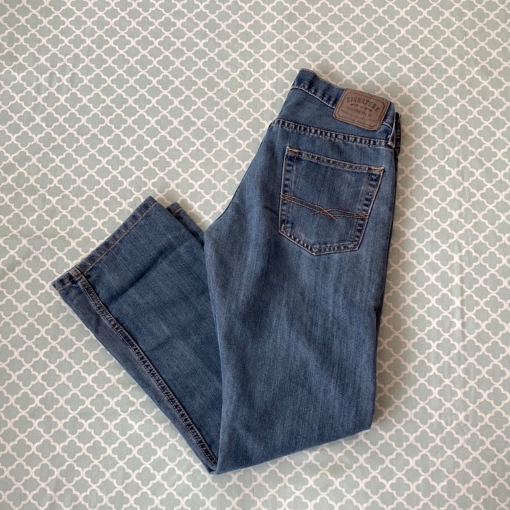 Signature Levi Strauss Slim Straight Jeans 30X30